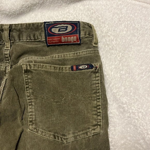 Green wide leg corduroys - Picture 4 of 5